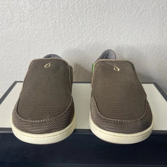 Olukai Nohea Mesh 10188-13AP Mustang Lime Peel Casual Slip On Men's 9 US/42 EU - Picture 1 of 9